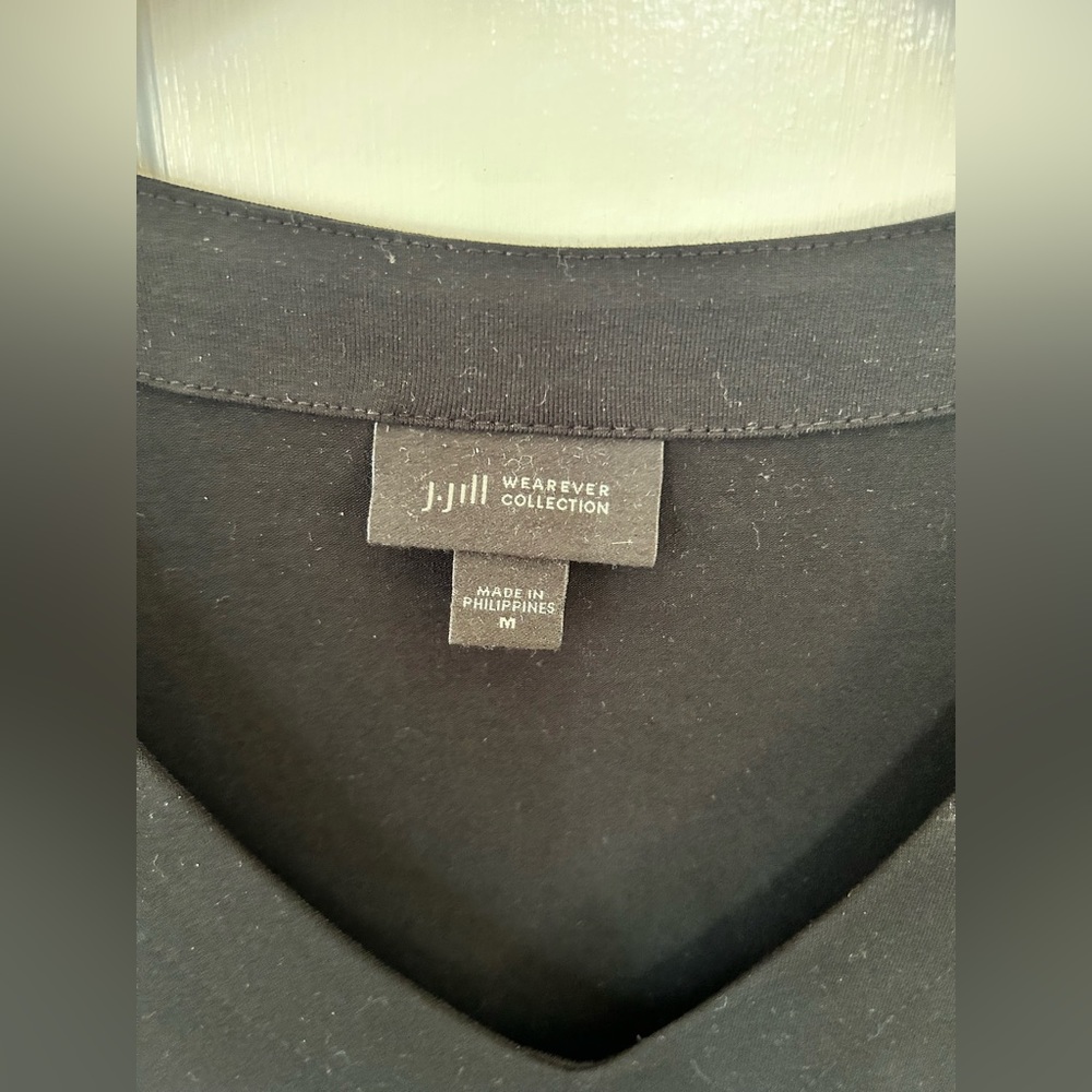 J. Jill Wearever Collection Black Dress Size M - Picture 2 of 6